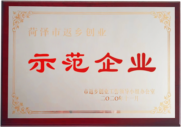 菏泽市返乡创业示范企业